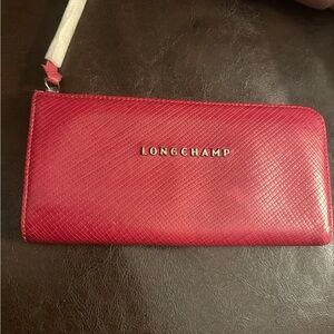 Longchamp Pink Clutch with Wristlet